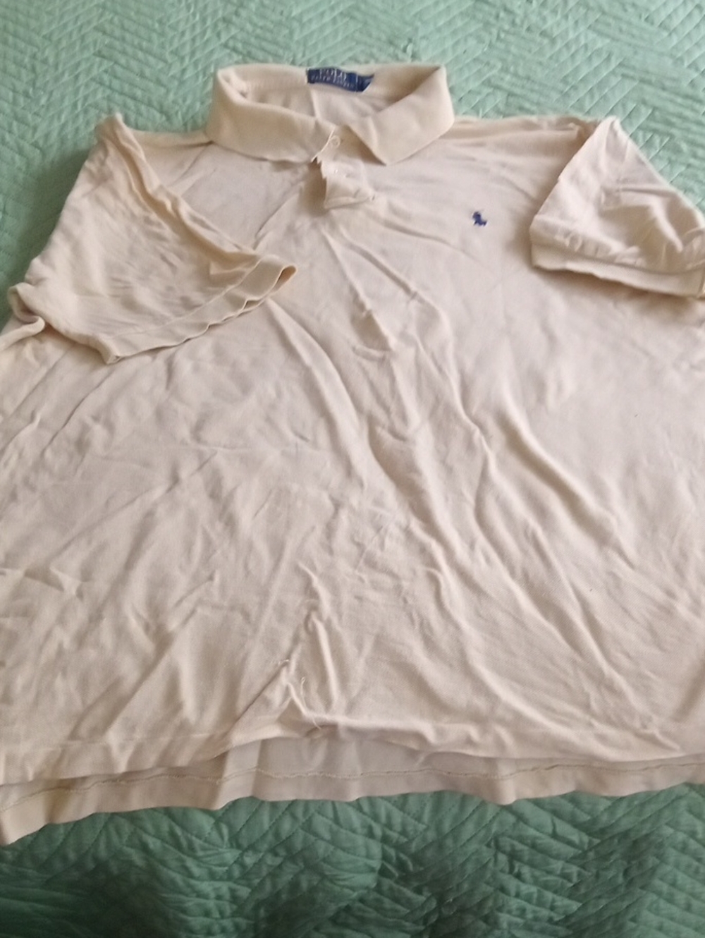 Polo by Ralph Lauren Yellow Polo Shirt with Navy Pony